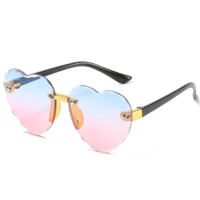 Girl Fashion Heart Shape Sunglasses Kids PC Frame New Style