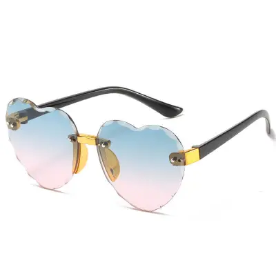 Girl Fashion Heart Shape Sunglasses Kids PC Frame New Style