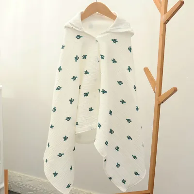 Babys Cute Cartoon Pattern Swaddle Wrap Cotton Newborn Blanket