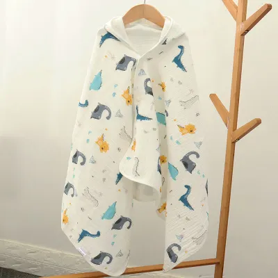 Babys Cute Cartoon Pattern Swaddle Wrap Cotton Newborn Blanket