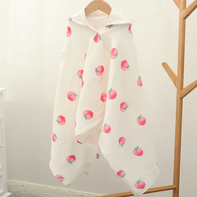 Babys Cute Cartoon Pattern Swaddle Wrap Cotton Newborn Blanket