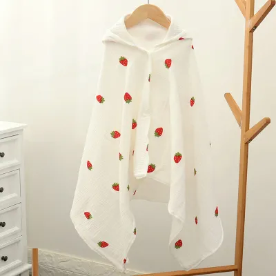 Babys Cute Cartoon Pattern Swaddle Wrap Cotton Newborn Blanket
