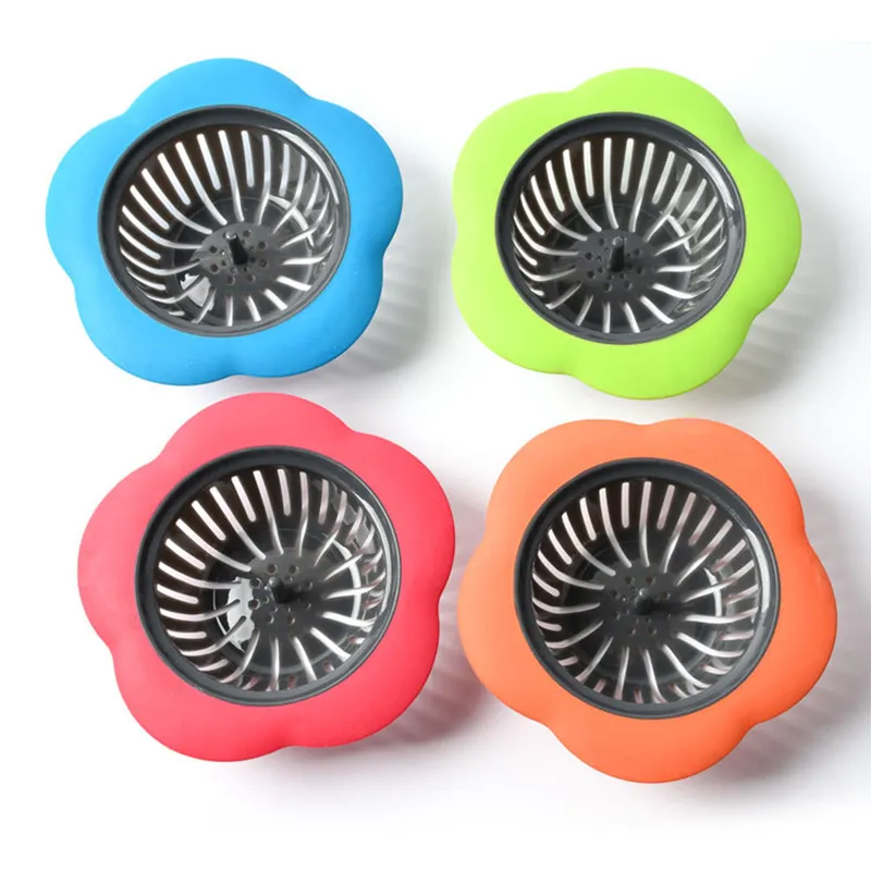 Flower Shaped Plastic Sink Strainer Filter for Kitchen Drain