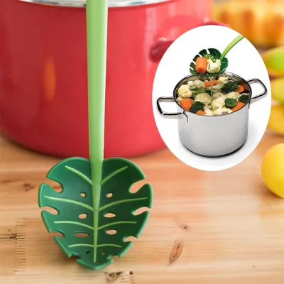 Multifunction Leaf-Shaped Strainers Filter Spoon for Kitchen