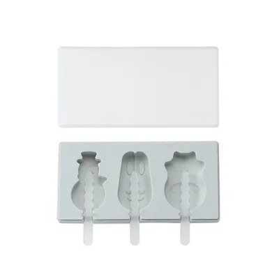 Homemade Ice Cream Stick Ice Silicone Mold Cartoon Simple Style for Home Kitchen