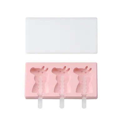 Homemade Ice Cream Stick Ice Silicone Mold Cartoon Simple Style for Home Kitchen