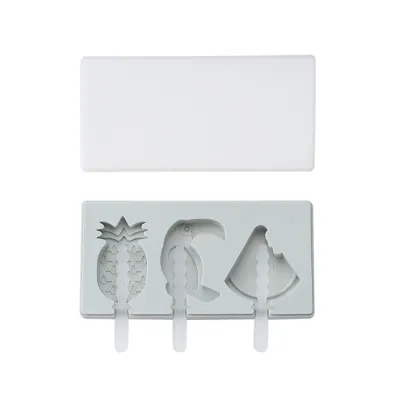 Homemade Ice Cream Stick Ice Silicone Mold Cartoon Simple Style for Home Kitchen