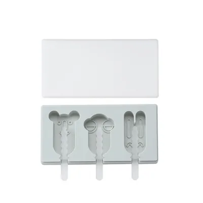 Homemade Ice Cream Stick Ice Silicone Mold Cartoon Simple Style for Home Kitchen