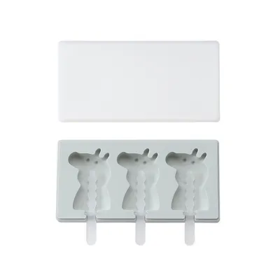 Homemade Ice Cream Stick Ice Silicone Mold Cartoon Simple Style for Home Kitchen