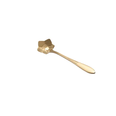 1pcs Stainless Steel Flower Spoon Japan and South Korea Style Lightweight for Adult