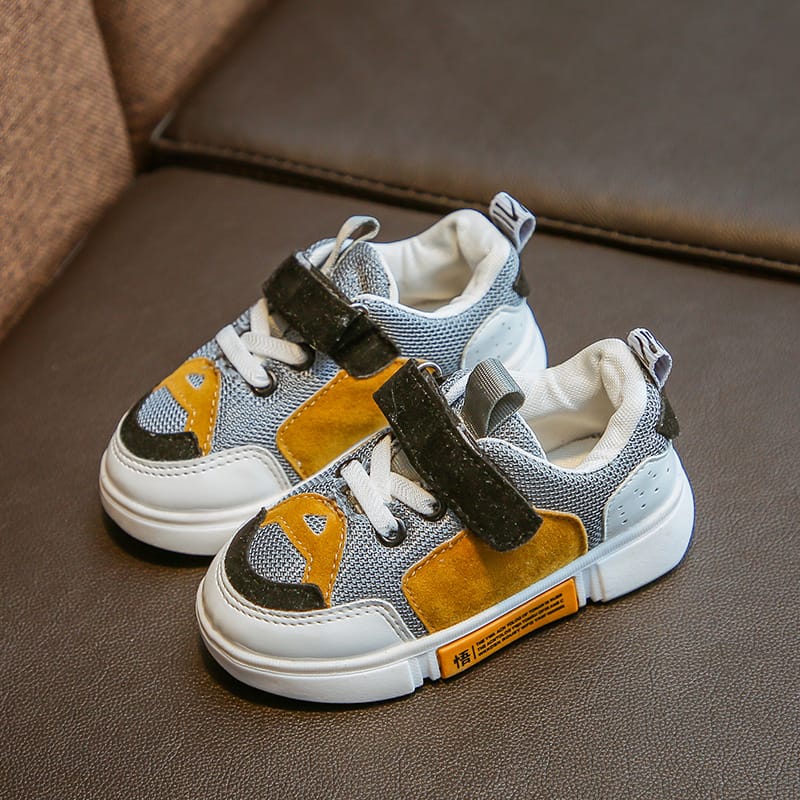 【NONCODE】Firent Coloring Buckle Sneakers Wholesale Kids Fashion Color Blocking Velcro Design Sneakers