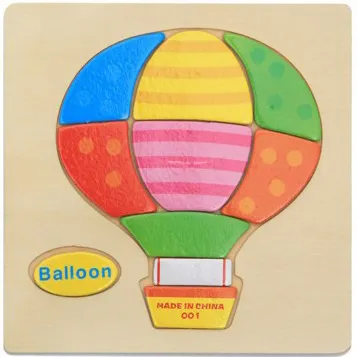 Kids Wooden Puzzle Toys 15x15cm Brain Game Educational Toy for Children