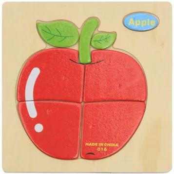 Kids Wooden Puzzle Toys 15x15cm Brain Game Educational Toy for Children