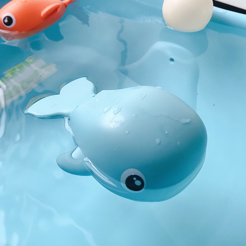 Wholesale Baby Clockwork Swim Whale Bath Toy