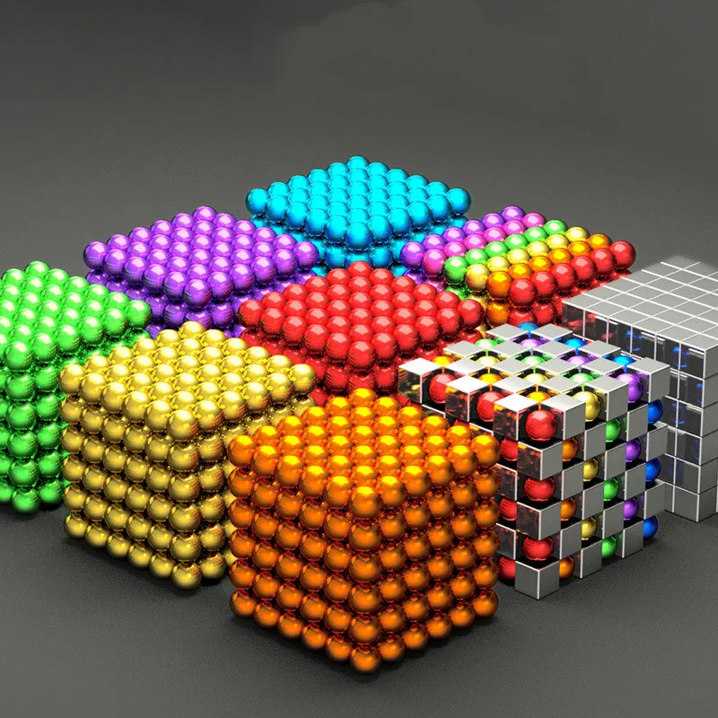 3mm 216pcs Magnetic Neo Cube Magnet Ball Rare Earth Magnet Building Blocks Kids Toys Stress Relief