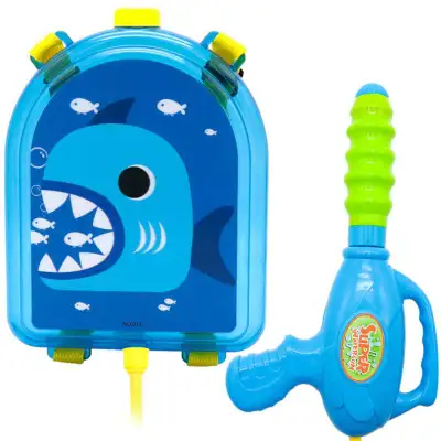 Child Summer Backpack Water Gun Toy Outdoor Water Blaster for Kids