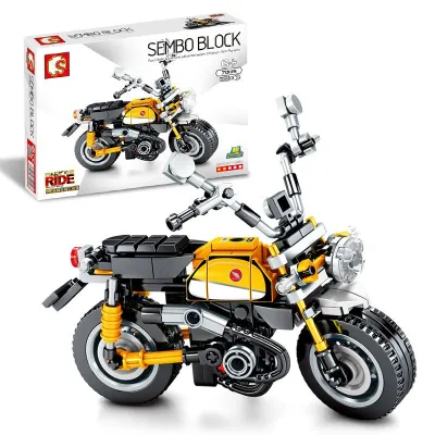 Boys Motorcycle Vehicle Building Blocks Toys for Kids - Plastic Small Particle Set