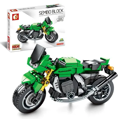 Boys Motorcycle Vehicle Building Blocks Toys for Kids - Plastic Small Particle Set