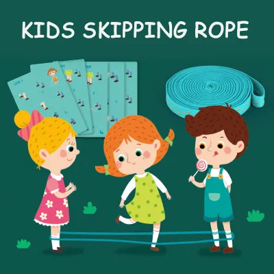 Children Outdoor Portable Rubber Band Skipping Rope for Kids