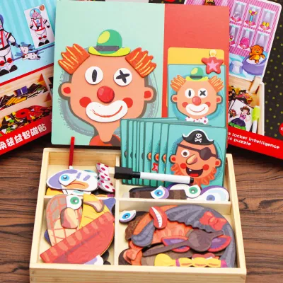 Multi-spec Baby Early Education Magnetic Wooden Puzzle Kids Toys