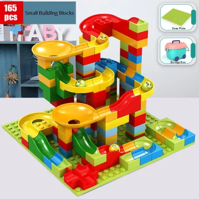 168 Pcs/set Kids Small Particles Multifunctional Building Block Slide Toy Set