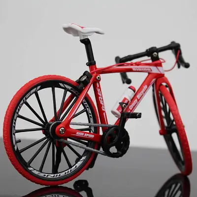 Cool Drop Bike Model Alloy Toy Metal and Plastic Inertia Car Home Cake Ornament 1:10 Scale