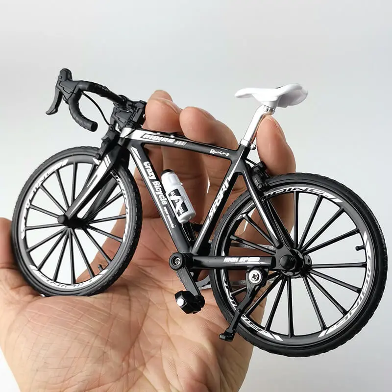 Cool Drop Bike Model Alloy Toy Metal and Plastic Inertia Car Home Cake Ornament 1:10 Scale
