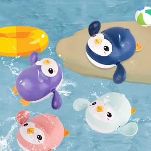 Cute Penguin Whale Shape Floatable Plastic Bath Toys for Kids