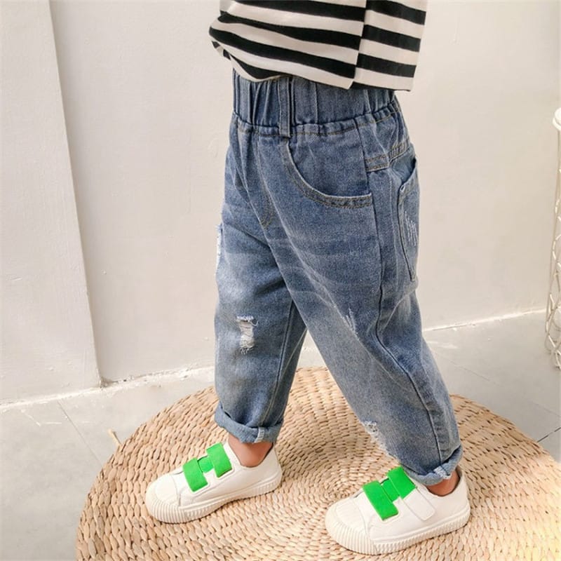 Wholesale Boys Fashion Rig Design Jeans