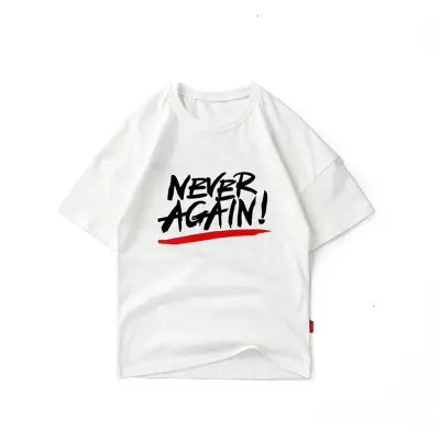 Boys Fashion Round Neck Short Sleeve Cartoon Letter Printed T-shirt