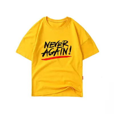 Boys Fashion Round Neck Short Sleeve Cartoon Letter Printed T-shirt