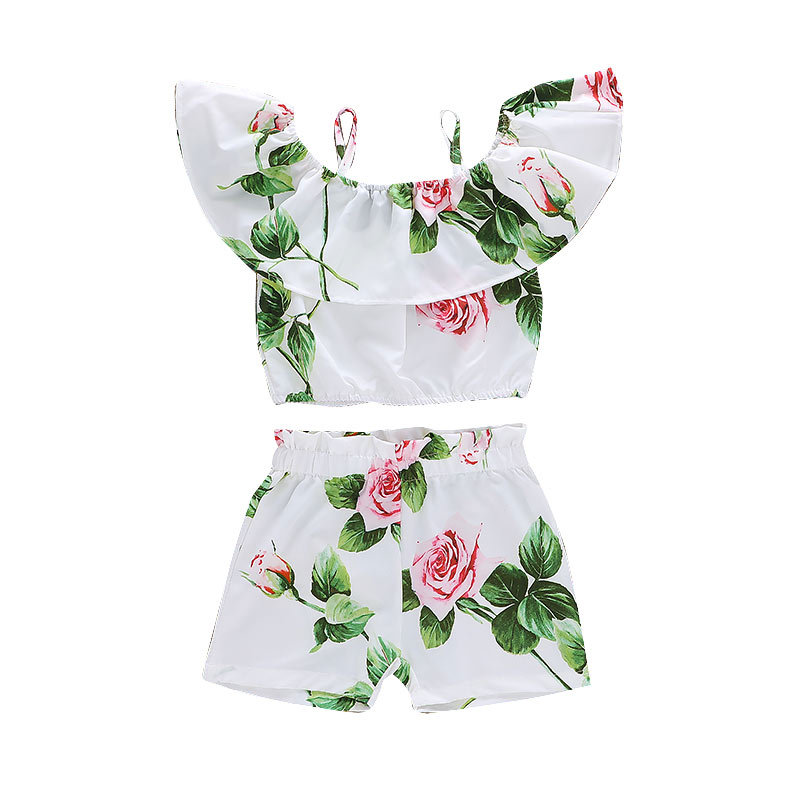 最大12%OFFクーポン Flower Ruffled Fashion Girls Wholesale Pattern And Tops 水着・ラッシュガード
