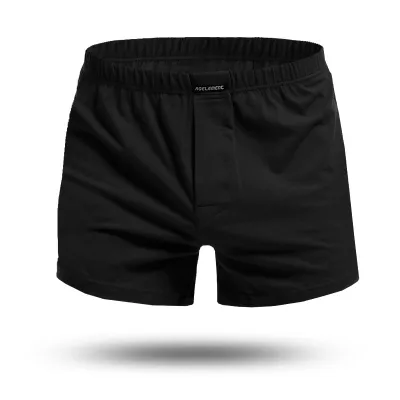 Men Cotton Casual Loose Plus Size Solid Color U Convex Lounge Shorts Underwear