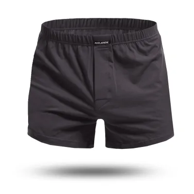 Men Cotton Casual Loose Plus Size Solid Color U Convex Lounge Shorts Underwear