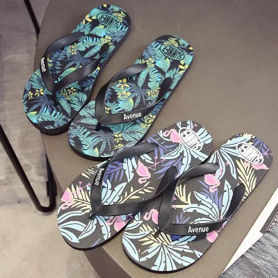 Size65-105 Men Outdoor Anti-Skid Printed Flip Flops