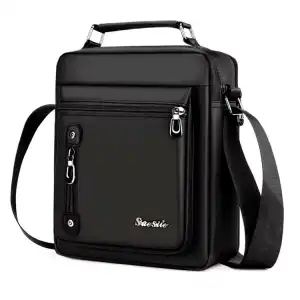 Men Fashion Zipper Multifunction Crossbody Bag