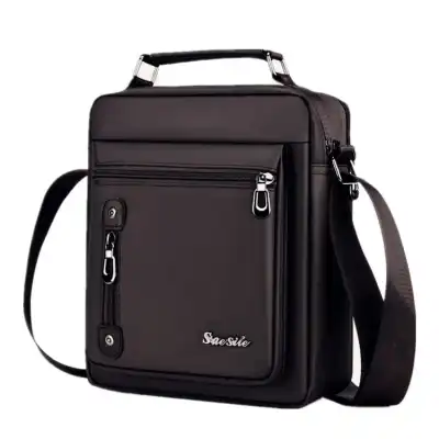Men Fashion Zipper Multifunction Crossbody Bag