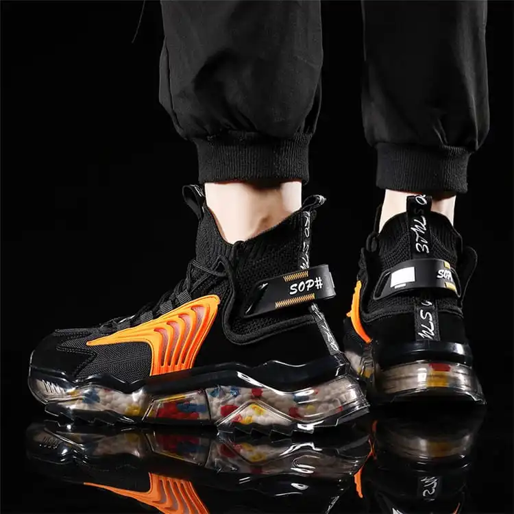 Men Fashion Thick-soled Breathable Lace-up Sneakers Size 6.5-11