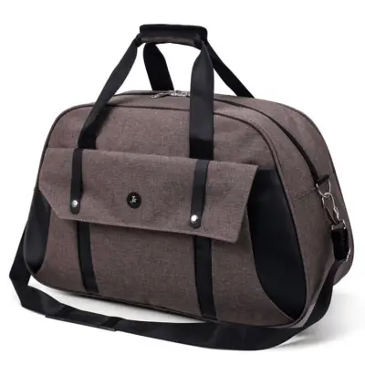 Men Casual Color Blocking Large Capacity Zipper Handle Travelling Bag