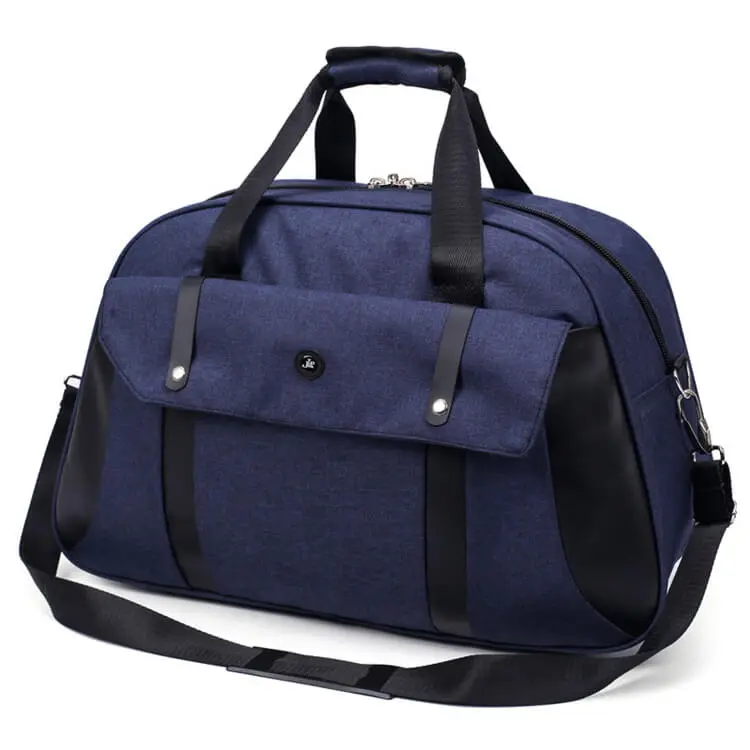 Men Casual Color Blocking Large Capacity Zipper Handle Travelling Bag