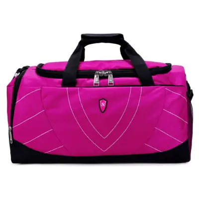 Men's Fashion Large Capacity Zipper Color Blocking Travel Bag