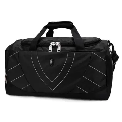 Men's Fashion Large Capacity Zipper Color Blocking Travel Bag