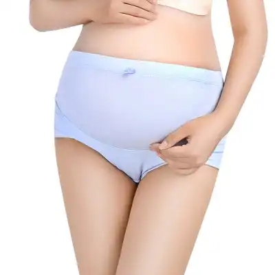 L-2XL Women Maternity High Waist Cotton Panties