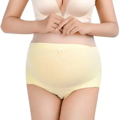 L-2XL Women Maternity High Waist Cotton Panties