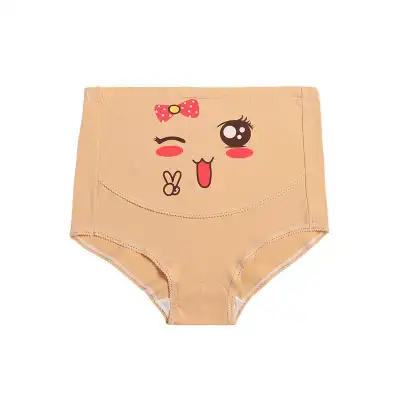 M-5XL Women Fashion Plus Size Cartoon Printed Maternity Panties
