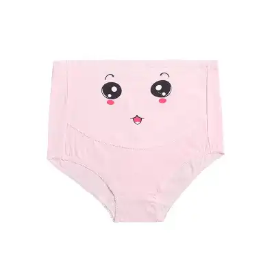 M-5XL Women Fashion Plus Size Cartoon Printed Maternity Panties