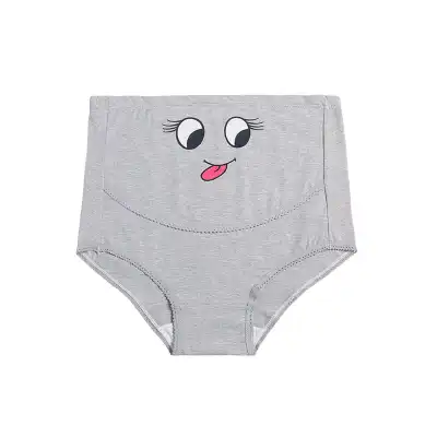 M-5XL Women Fashion Plus Size Cartoon Printed Maternity Panties