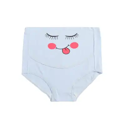 M-5XL Women Fashion Plus Size Cartoon Printed Maternity Panties
