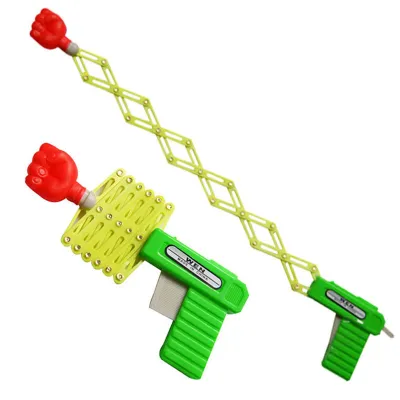 Kids Puzzle Elastic Retractable Fist Gun Toy Lightweight Plastic 17x10cm