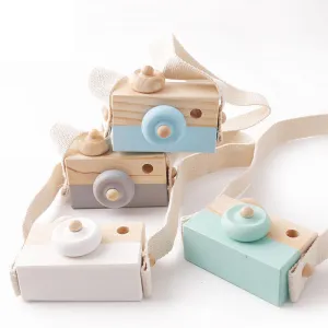Creative Handmade Wooden Camera Kids Toys